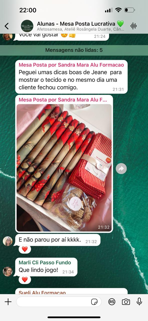 Aluna Sandra fechando venda no mesmo dia após aplicar as dicas